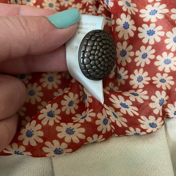 Nick & Moe (L) cream blazer - Beautiful embroidery & lining w/ a vintage feel - Picture 8 of 16